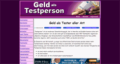 Desktop Screenshot of geld-als-testperson.info